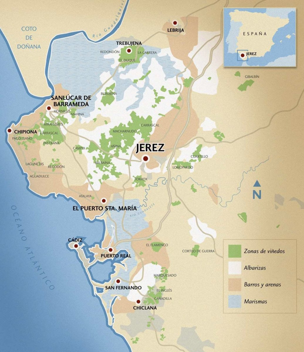 mapa marco de jerez sherry wines