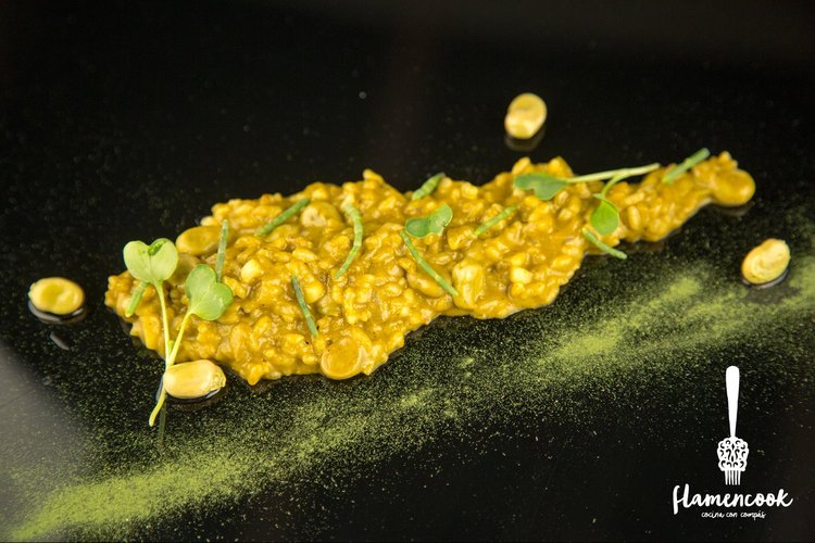 ARROZ CON ORTIGUILLAS dedicada al maestro SABICAS por el chef ANTONIO CARAMÉ.