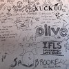 The graffiti wall at Sack bar, London EC1