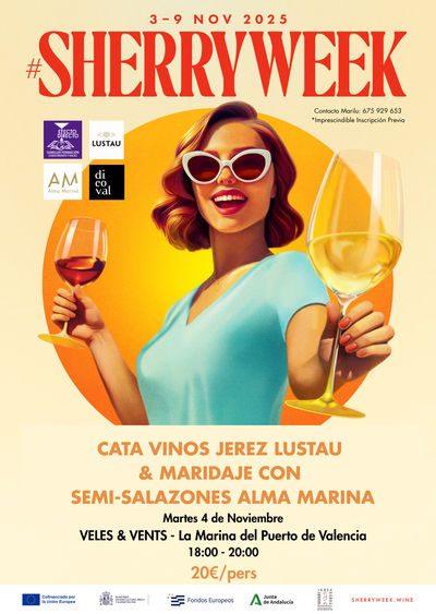 CATA BODEGAS LUSTAU MARTES 4 DE NOVIEMBRE Veles & Vents - La Marina del Puerto de Valencia 1800 - 2000 Outfit Informal - Elegante Imprescindi (4)