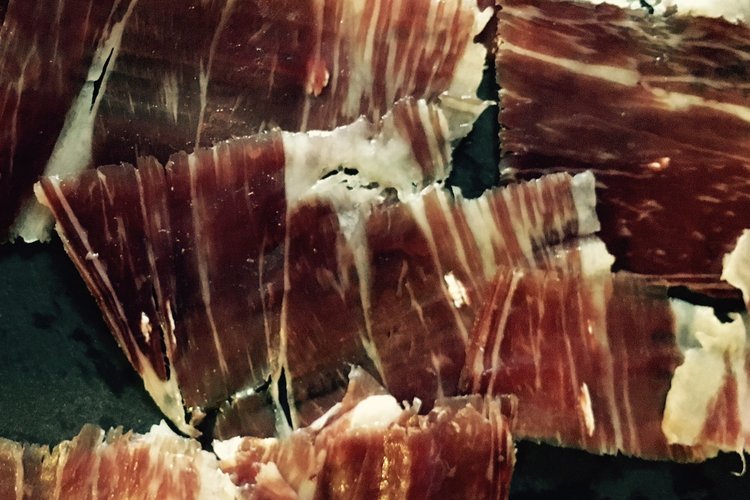 Hand carved Jamon