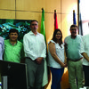 Los miembros de la Junta Directiva de la CADO presentes en la reunión, junto al Secretario General de la Consejería, Don Vicente Pérez.